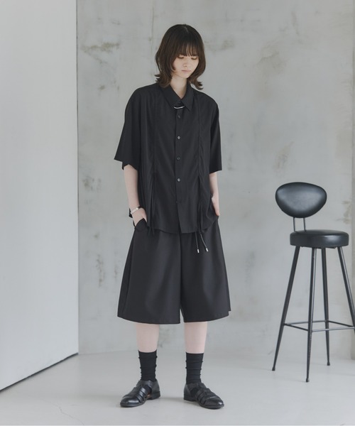 Confirm(コンファーム)の「Curved Half Pants / カーブハーフパンツ メンズ レディース ユニセックス(その他パンツ・メンズ・ブラック/ベージュ/チャコールグレー・M/S/L)」の16枚目の写真