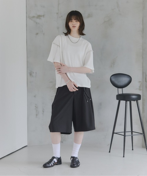 Confirm(コンファーム)の「Curved Half Pants / カーブハーフパンツ メンズ レディース ユニセックス(その他パンツ・メンズ・ブラック/ベージュ/チャコールグレー・M/S/L)」の20枚目の写真