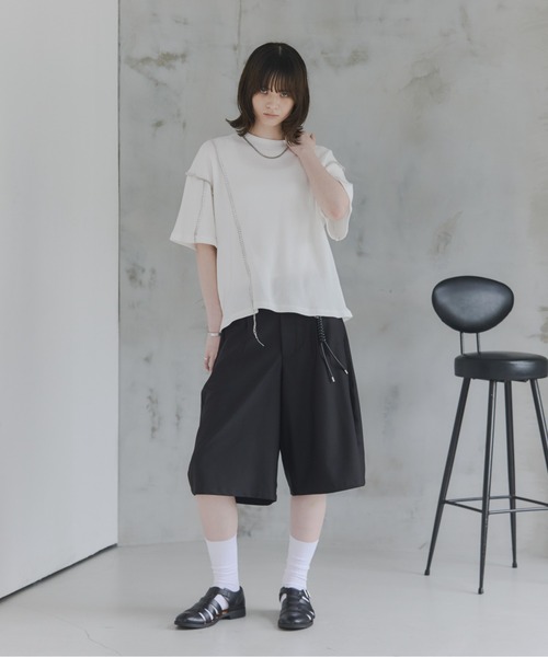 Confirm(コンファーム)の「Curved Half Pants / カーブハーフパンツ メンズ レディース ユニセックス(その他パンツ・メンズ・ブラック/ベージュ/チャコールグレー・M/S/L)」の22枚目の写真