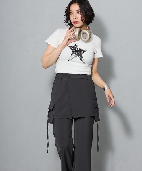 aremoi(アレモイ)の「スターグラフィック コンパクトTシャツ(Tシャツ/カットソー・レディース・ホワイト・SMALL/MEDIUM/LARGE)」の13枚目の写真