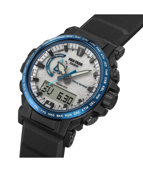 PRO TREK（プロトレック）の「Climber Line(クライマーライン) / 電波ソーラー / PRW-61D-2JF（アナログ腕時計・メンズ・ブルー・FREE）」の5枚目の写真