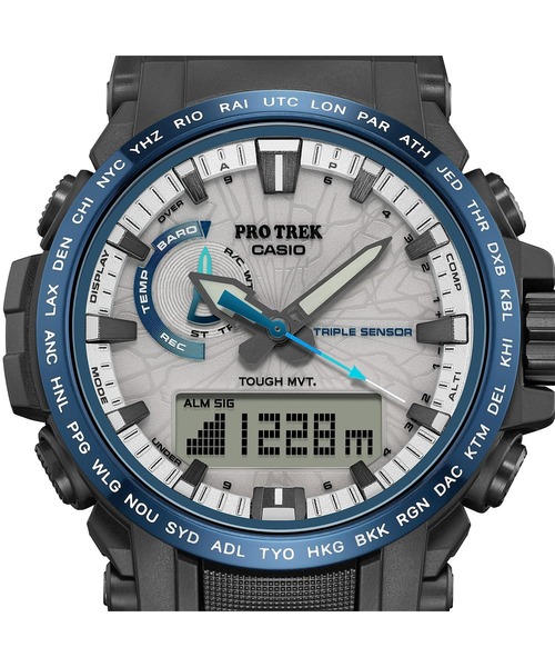 PRO TREK（プロトレック）の「Climber Line(クライマーライン) / 電波ソーラー / PRW-61D-2JF（アナログ腕時計・メンズ・ブルー・FREE）」の9枚目の写真