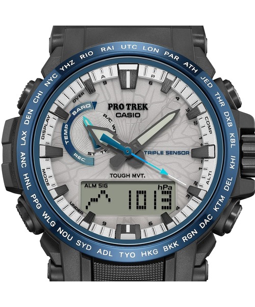 PRO TREK（プロトレック）の「Climber Line(クライマーライン) / 電波ソーラー / PRW-61D-2JF（アナログ腕時計・メンズ・ブルー・FREE）」の10枚目の写真