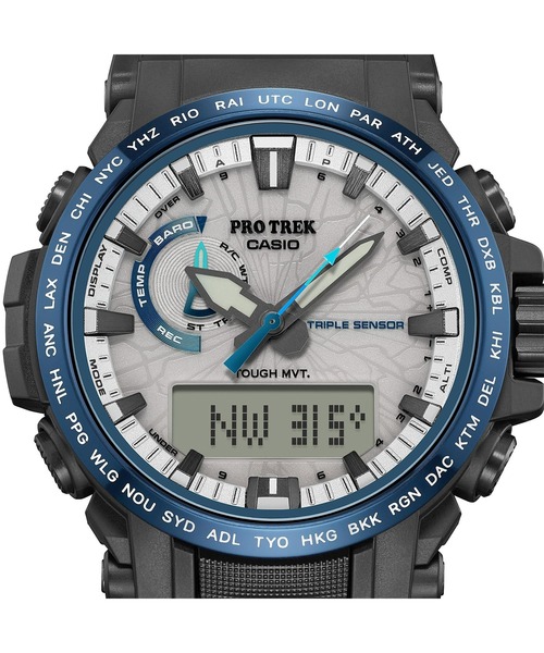 PRO TREK（プロトレック）の「Climber Line(クライマーライン) / 電波ソーラー / PRW-61D-2JF（アナログ腕時計・メンズ・ブルー・FREE）」の12枚目の写真