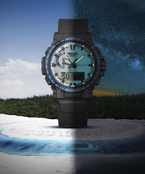 PRO TREK（プロトレック）の「Climber Line(クライマーライン) / 電波ソーラー / PRW-61D-2JF（アナログ腕時計・メンズ・ブルー・FREE）」の13枚目の写真