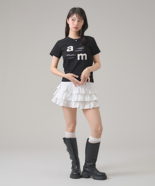 apres jour mignon（アプレジュールミニョン）の「アップリケTシャツ（Tシャツ/カットソー・レディース・ホワイト系その他/ネイビー/ブラック/オフホワイト・LARGE/フリー）」の14枚目の写真