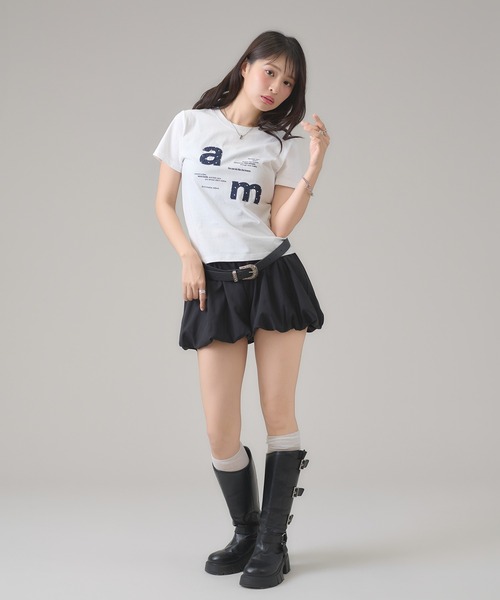 apres jour mignon（アプレジュールミニョン）の「アップリケTシャツ（Tシャツ/カットソー・レディース・ホワイト系その他/ネイビー/ブラック/オフホワイト・LARGE/フリー）」の21枚目の写真