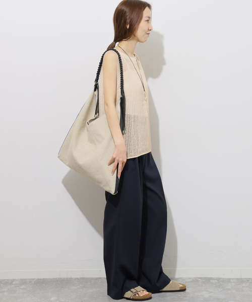 JOURNAL STANDARD relume(ジャーナルスタンダード レリューム)の「2WAYメッシュニットノースリーブ(ニット/セーター・レディース・ブラック/ベージュ/ブラウン・FREE)」の17枚目の写真