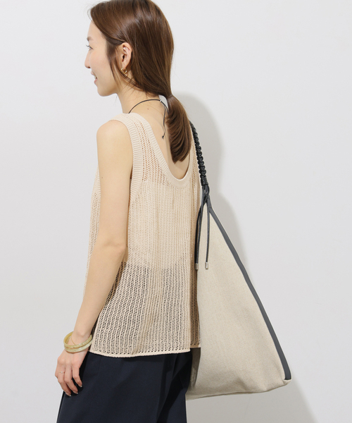 JOURNAL STANDARD relume(ジャーナルスタンダード レリューム)の「2WAYメッシュニットノースリーブ(ニット/セーター・レディース・ブラック/ベージュ/ブラウン・FREE)」の21枚目の写真