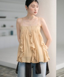ruffle design camisole /ラッフルデザインキャミソール