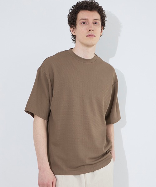 coca(coca)(コカ)の「ライトエンボスTシャツ(Tシャツ/カットソー・メンズ・ダークグリーン/ホワイト/ブラウン/ブラック・XL/L/M)」の3枚目の写真
