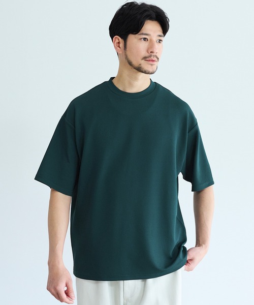 coca(coca)(コカ)の「ライトエンボスTシャツ(Tシャツ/カットソー・メンズ・ダークグリーン/ホワイト/ブラウン/ブラック・XL/L/M)」の4枚目の写真