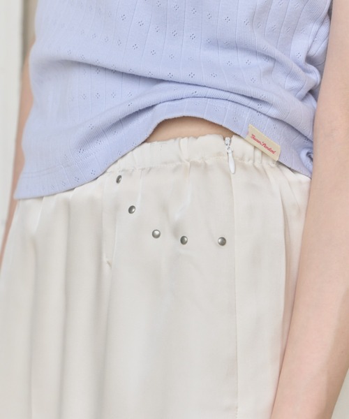 GIUNON(ジウノン)の「satin lace mini skirt / サテンレースミニスカート(スカート・レディース・ピンク/グリーン/アイボリー・FREE)」の15枚目の写真