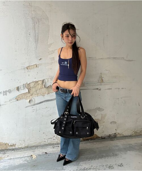 BLACKPURPLE(ブラックパープル)の「オーバーロードカーゴバッグ Overload Cargo Bag_レザー ブラウン(ボストンバッグ・レディース・ブラウン・FREE)」の5枚目の写真