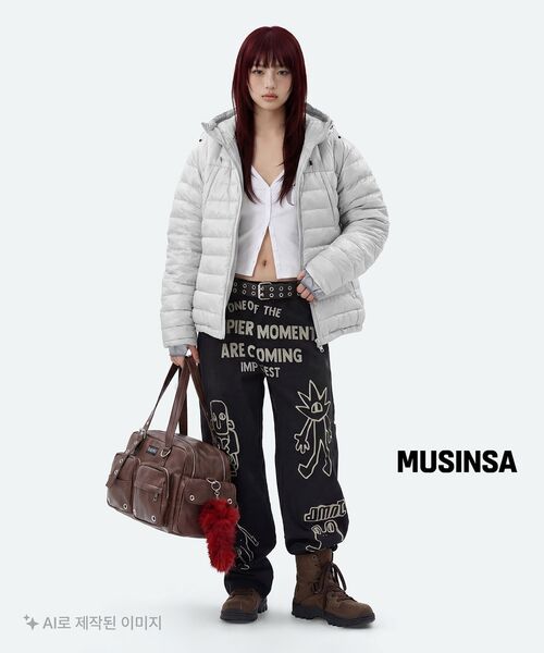 BLACKPURPLE(ブラックパープル)の「オーバーロードカーゴバッグ Overload Cargo Bag_レザー ブラウン(ボストンバッグ・レディース・ブラウン・FREE)」の9枚目の写真