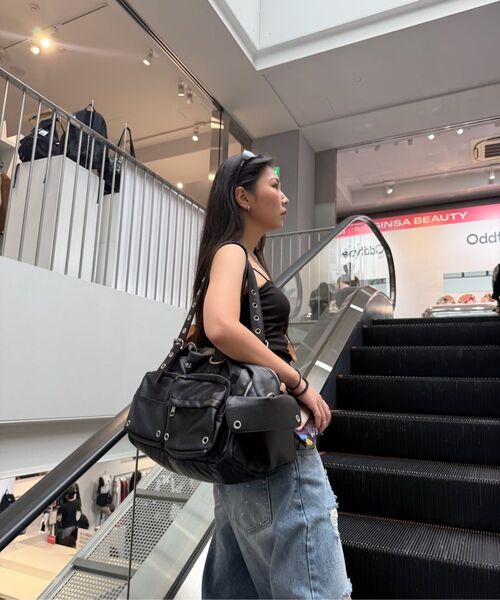BLACKPURPLE(ブラックパープル)の「オーバーロードカーゴバッグ Overload Cargo Bag_レザー ブラウン(ボストンバッグ・レディース・ブラウン・FREE)」の10枚目の写真