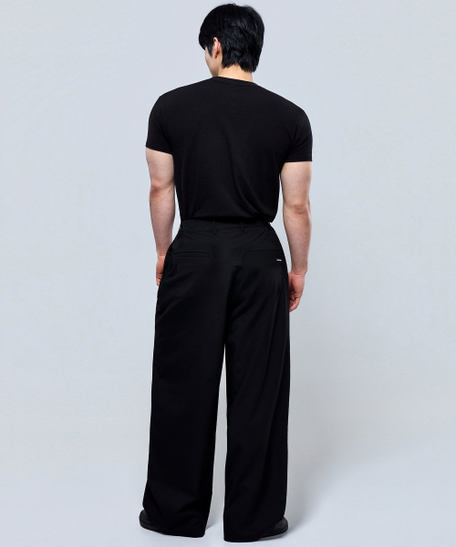PHYSICAL GARMENTS（フィジカルガーメンツ）の「P2619 マルチツーピンタックワイドスラックス [ブラック]（その他パンツ・メンズ・ブラック・X-LARGE/XX-LARGE/MEDIUM/XXX-LARGE/LARGE）」の10枚目の写真