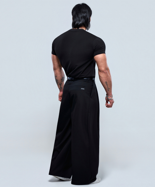 PHYSICAL GARMENTS（フィジカルガーメンツ）の「P2619 マルチツーピンタックワイドスラックス [ブラック]（その他パンツ・メンズ・ブラック・X-LARGE/XX-LARGE/MEDIUM/XXX-LARGE/LARGE）」の22枚目の写真
