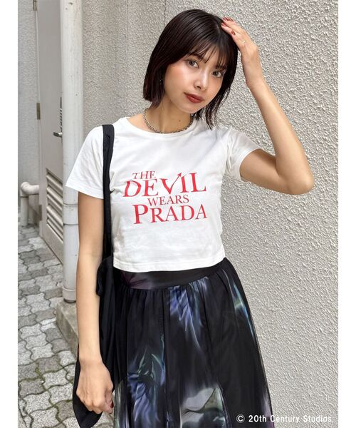 MURUA(ムルーア)の「【プラダを着た悪魔】バックイラストTシャツ(Tシャツ/カットソー・レディース・ホワイト・FREE)」の10枚目の写真