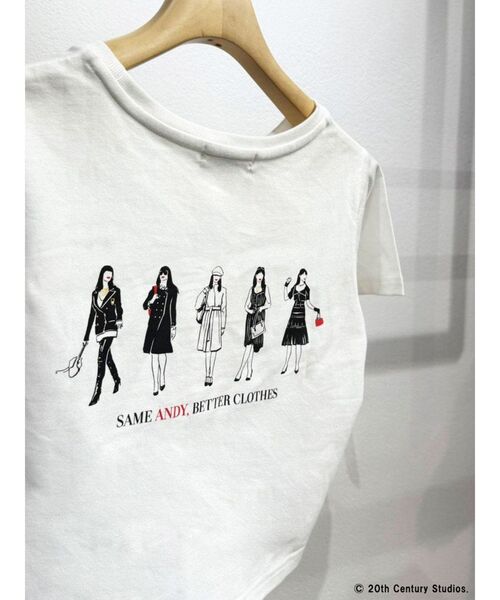 MURUA(ムルーア)の「【プラダを着た悪魔】バックイラストTシャツ(Tシャツ/カットソー・レディース・ホワイト・FREE)」の3枚目の写真