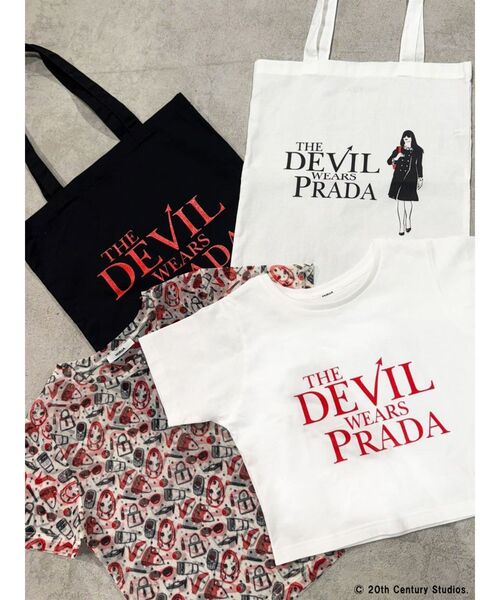 MURUA(ムルーア)の「【プラダを着た悪魔】バックイラストTシャツ(Tシャツ/カットソー・レディース・ホワイト・FREE)」の2枚目の写真