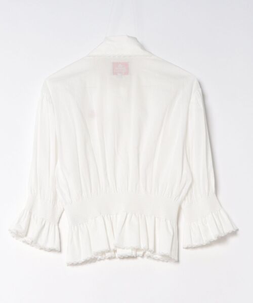 Vivienne Westwood(ヴィヴィアンウエストウッド)の「オーガニクスコードローンワッシャー ハルスシャーリングシャツ(シャツ/ブラウス・レディース・ホワイト/ブラック・FREE)」の3枚目の写真