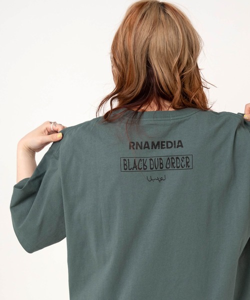 RNA(アールエヌエー)の「M2708 B.D.OスーパーBIGT(Tシャツ/カットソー・レディース・ホワイト/ブラウン/グリーン・MEDIUM)」の3枚目の写真