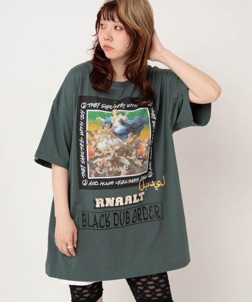 RNA(アールエヌエー)の「M2708 B.D.OスーパーBIGT(Tシャツ/カットソー・レディース・ホワイト/ブラウン/グリーン・MEDIUM)」の14枚目の写真