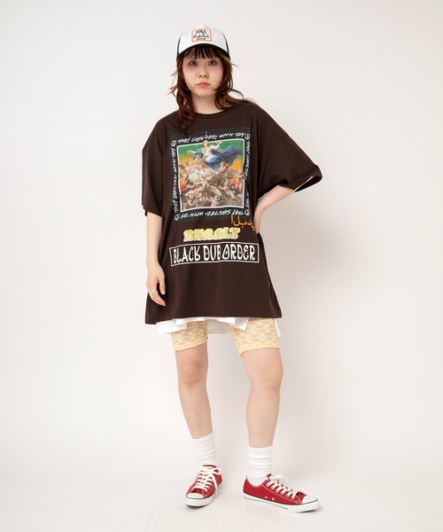 RNA(アールエヌエー)の「M2708 B.D.OスーパーBIGT(Tシャツ/カットソー・レディース・ホワイト/ブラウン/グリーン・MEDIUM)」の4枚目の写真