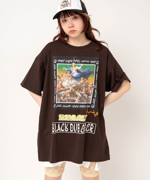 RNA(アールエヌエー)の「M2708 B.D.OスーパーBIGT(Tシャツ/カットソー・レディース・ホワイト/ブラウン/グリーン・MEDIUM)」の18枚目の写真