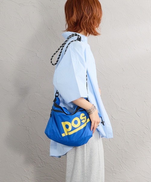 POLeR（ポーラー）の「[POLeR/ポーラー] ドロストリング 巾着スリングバッグ（ショルダーバッグ・レディース・ブルー/ブラック/ライトグレー・ONE SIZE）」の16枚目の写真