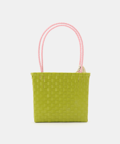 EDIT. FOR LULU(エディットフォールル)の「【HEART MADE for LULU】 Squre Shoulder Bag(かごバッグ・レディース・グリーン・FREE)」の8枚目の写真