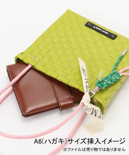 EDIT. FOR LULU(エディットフォールル)の「【HEART MADE for LULU】 Squre Shoulder Bag(かごバッグ・レディース・グリーン・FREE)」の11枚目の写真
