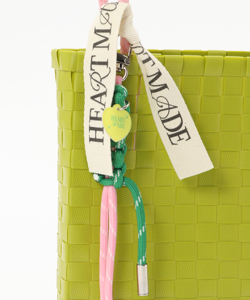 EDIT. FOR LULU(エディットフォールル)の「【HEART MADE for LULU】 Squre Shoulder Bag(かごバッグ・レディース・グリーン・FREE)」の12枚目の写真