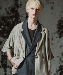 NO ID.（ノーアイディ）の「【NO ID.】Dolman Half Sleeve 2Way Jacket / ドルマン ハーフスリーブ 2ウェイ ジャケット（テーラードジャケット）」