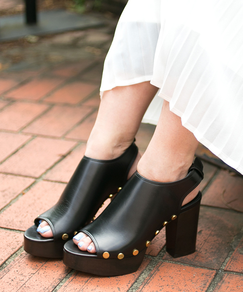 Pippichic（ピッピシック）の「【PIPPICHIC】 ボリュームソールサボ（サンダル・レディース・ブラック/ブラウン・LARGE/MEDIUM/SMALL）」の8枚目の写真