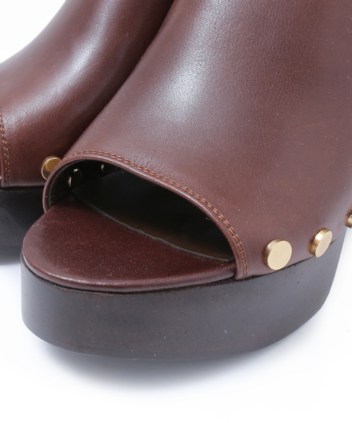 Pippichic（ピッピシック）の「【PIPPICHIC】 ボリュームソールサボ（サンダル・レディース・ブラック/ブラウン・LARGE/MEDIUM/SMALL）」の4枚目の写真