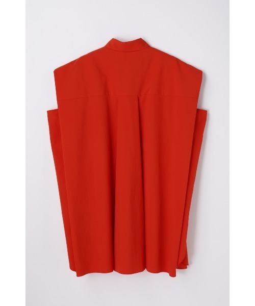nagonstans(ナゴンスタンス)の「no-sleeves big shirt(シャツ/ブラウス・レディース・オレンジ系その他/レッド/ホワイト・MEDIUM)」の9枚目の写真