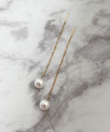 YU-KA:パールハンギングピアス Pearl hanging earrings