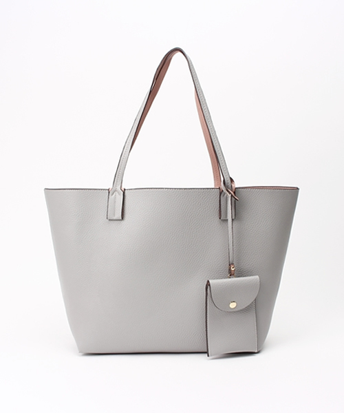 PLAIN CLOTHING（プレーンクロージング）の「A4サイズ対応★パスケース＆ポーチ付きリバーシブルトートバッグ（トートバッグ・レディース・オレンジ系その他/グレー系その他・FREE）」の18枚目の写真