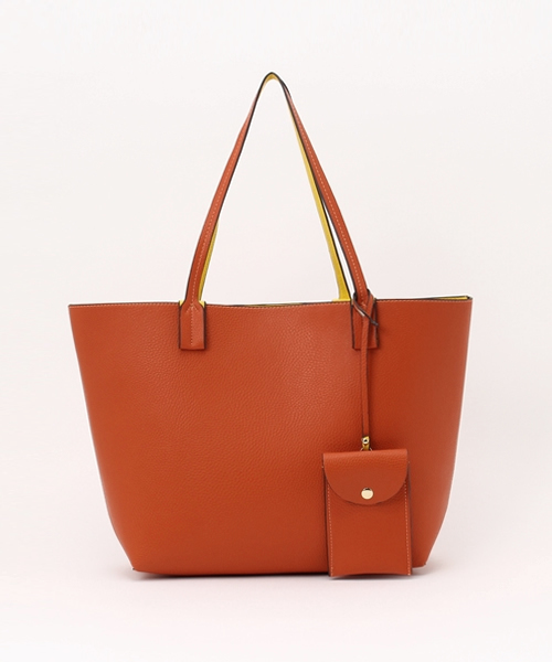 PLAIN CLOTHING（プレーンクロージング）の「A4サイズ対応★パスケース＆ポーチ付きリバーシブルトートバッグ（トートバッグ・レディース・オレンジ系その他/グレー系その他・FREE）」の19枚目の写真