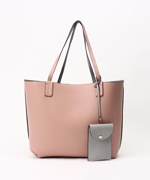 PLAIN CLOTHING（プレーンクロージング）の「A4サイズ対応★パスケース＆ポーチ付きリバーシブルトートバッグ（トートバッグ・レディース・オレンジ系その他/グレー系その他・FREE）」の15枚目の写真