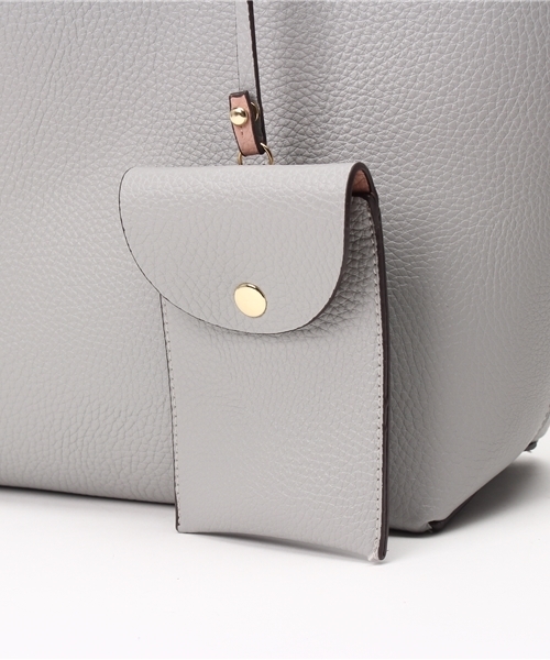 PLAIN CLOTHING（プレーンクロージング）の「A4サイズ対応★パスケース＆ポーチ付きリバーシブルトートバッグ（トートバッグ・レディース・オレンジ系その他/グレー系その他・FREE）」の10枚目の写真