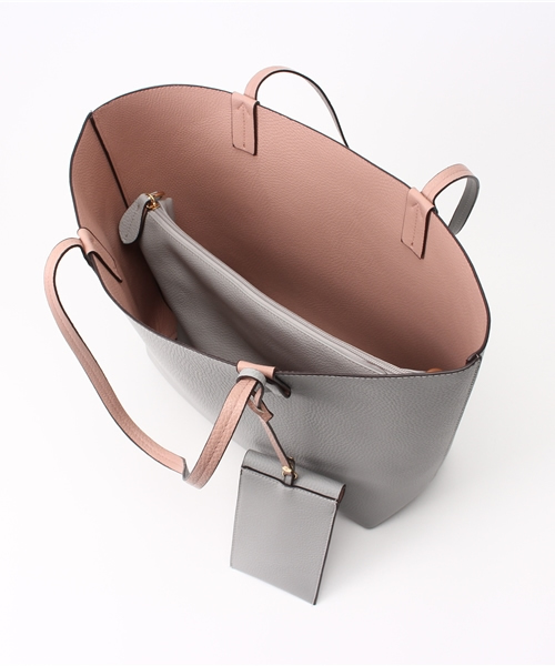 PLAIN CLOTHING（プレーンクロージング）の「A4サイズ対応★パスケース＆ポーチ付きリバーシブルトートバッグ（トートバッグ・レディース・オレンジ系その他/グレー系その他・FREE）」の14枚目の写真