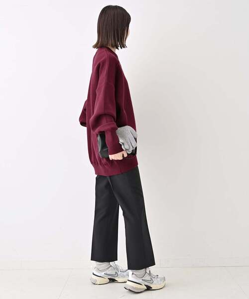 SLOBE IENA(スローブイエナ)の「《WEB限定/追加》オーバーサイズ スウェットライクニット(ニット/セーター・レディース・ピンク系その他/ボルドー/アイボリー/チャコールグレー/ベージュ/ブラック/ブルー・FREE)」の14枚目の写真