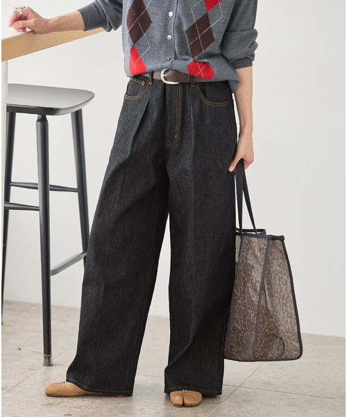JOURNAL STANDARD(ジャーナルスタンダード)の「DENIM CENTER CREASE 5PK(デニムパンツ・レディース・ブルー系その他/ネイビー・38/36)」の18枚目の写真