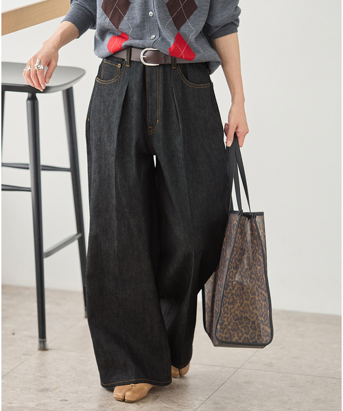 JOURNAL STANDARD(ジャーナルスタンダード)の「DENIM CENTER CREASE 5PK(デニムパンツ・レディース・ブルー系その他/ネイビー・38/36)」の19枚目の写真