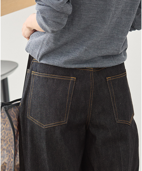 JOURNAL STANDARD(ジャーナルスタンダード)の「DENIM CENTER CREASE 5PK(デニムパンツ・レディース・ブルー系その他/ネイビー・38/36)」の22枚目の写真