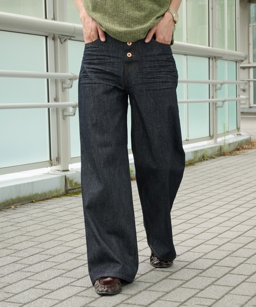 Perushu｜ペルーシュのデニムパンツ（ブルー・ネイビー/青色系）通販