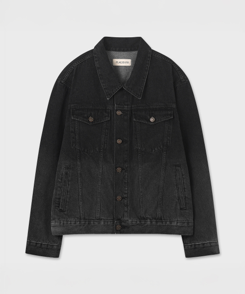 PLAC(プラック)の「グラデーション TYPE-3 デニムジャケット グレー(デニムジャケット・メンズ・その他・MEDIUM/LARGE/X-LARGE)」の1枚目の写真
